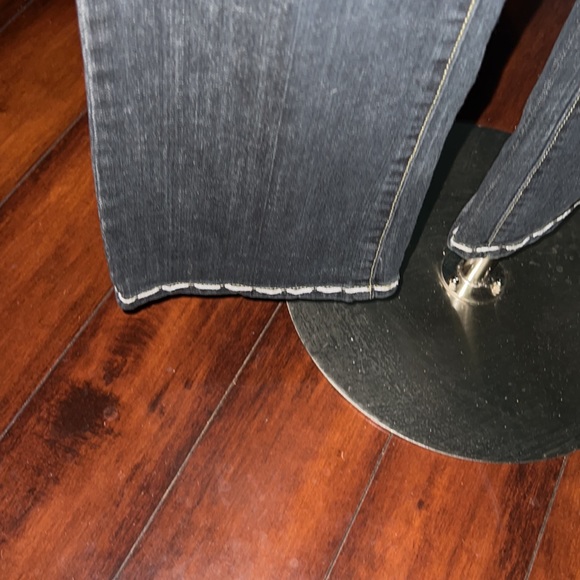 Vintage Ed Handy Jeans, black with white stitching. ONE OF A KIND. - Picture 4 of 6